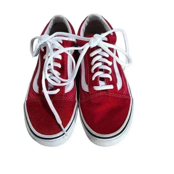 Vans Old Skool Skate Shoe - Racing Red - Picture 2 of 6